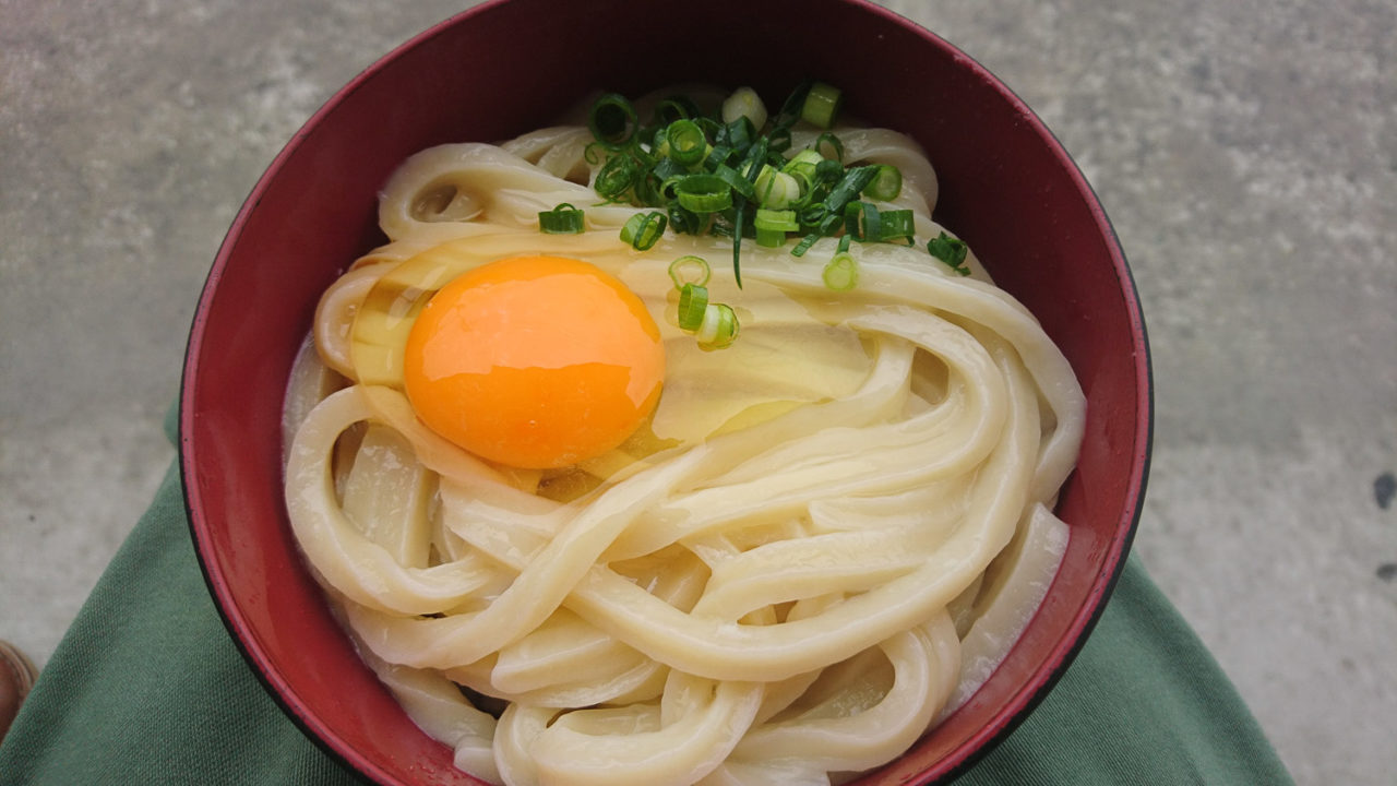 須崎食料品店のうどんは どうか釜玉で喰らってください Red Log